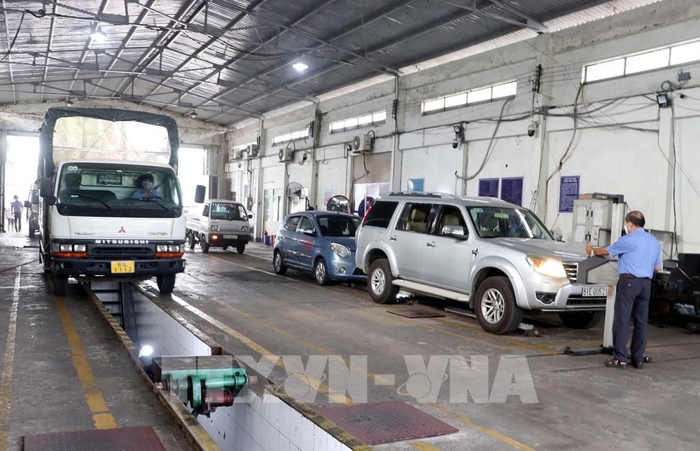 本市目前共有17個機動車登檢中心。(圖:越通社)