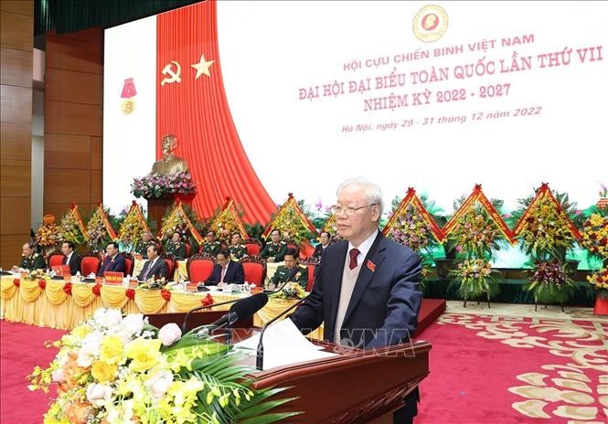 黨中央總書記阮富仲在會上發表重要講話。（圖：越通社）