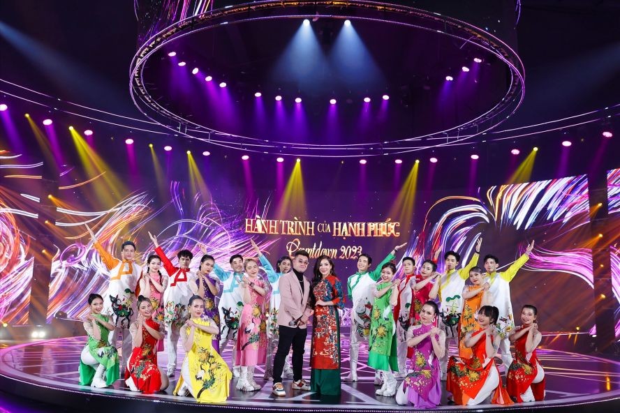 2023倒数迎接新年特别跨年盛典一景。(图:VTV)