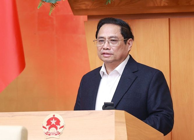 政府总理范明政会上致辞。