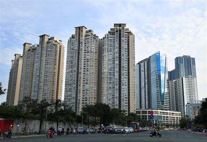 平盛郡阮友景街公寓区一瞥。(图:越通社)