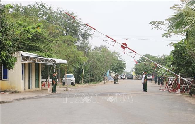永昌陆路国际口岸一隅。(图:越通社)