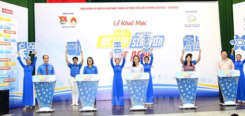 2023年“职技优秀大中学生”比赛开幕仪式。（图：市党部新闻网）