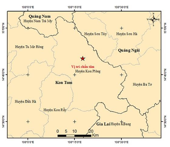 图中星号表示震中位置。（图：地球物理院）