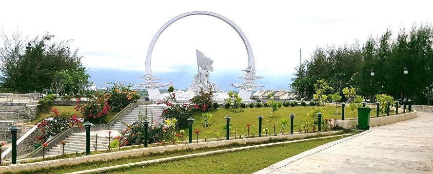 座落于庆和省甘林县甘海东乡的葛麻岛战士纪念区。