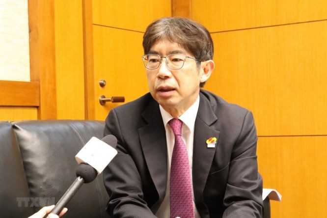 日本驻东盟大使木谷正彦。(图:越通社)