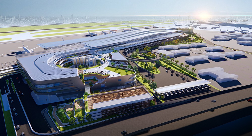 T3航站楼配景图。(图:AVC)