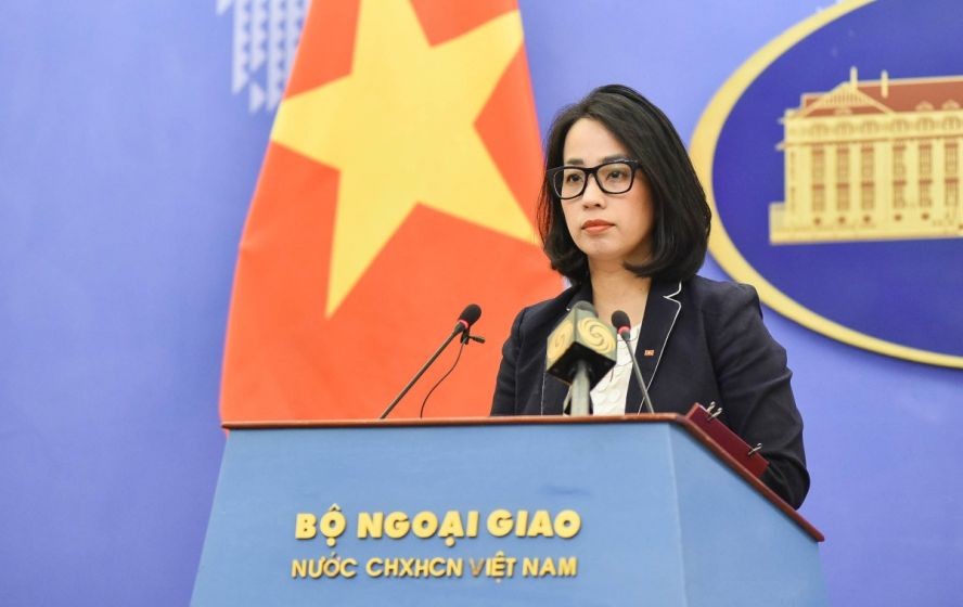 外交部副发言人范秋姮。(图:VOV)
