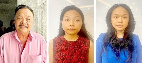从左至右分别为陈贵清、陈鸳芳、陈玉碧。
