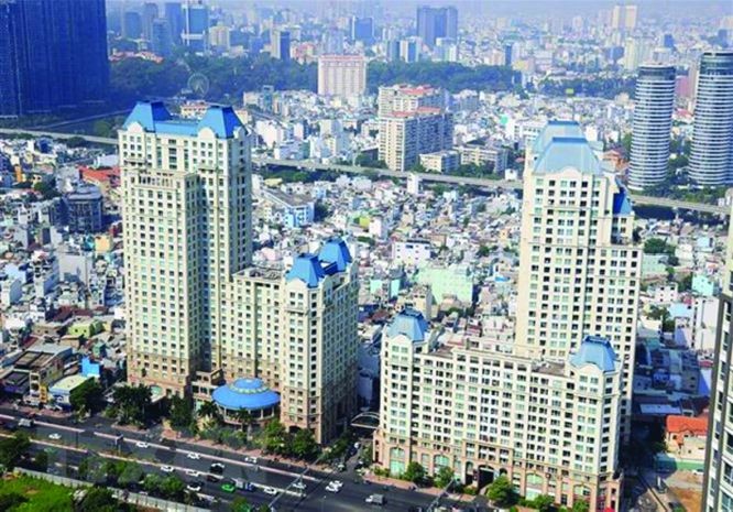 平盛郡阮友景街公寓大楼一瞥。(图:互联网)