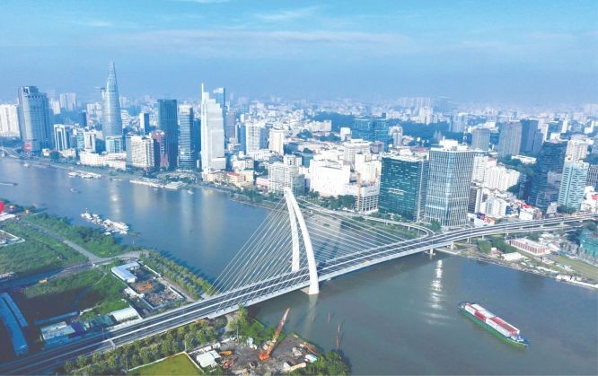 胡志明市欣欣向荣。