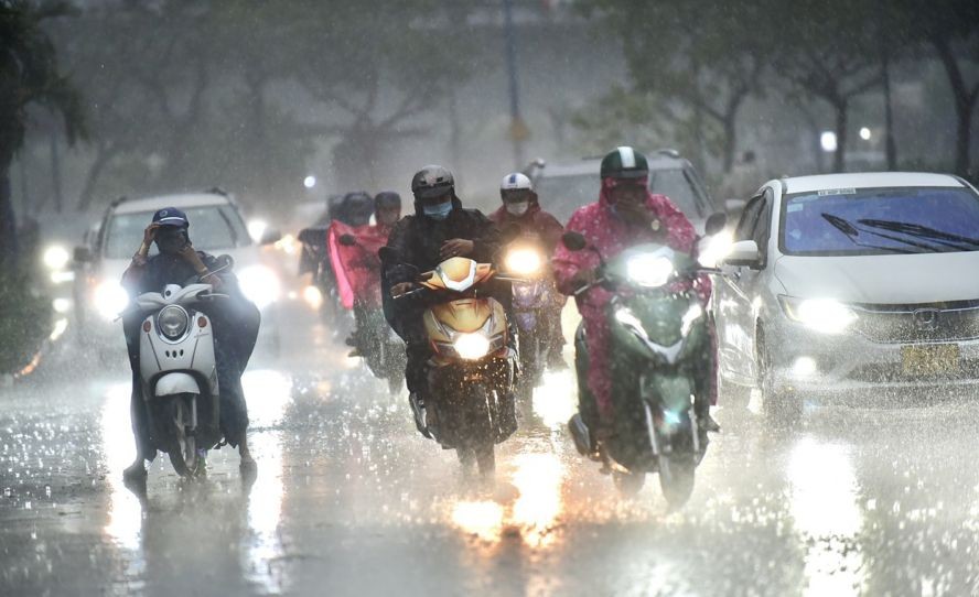 本市与南部东区各省降雨