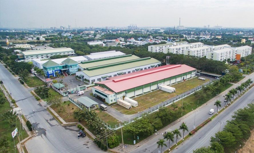 图为隆安省隆后工业区一隅。(图:互联网)