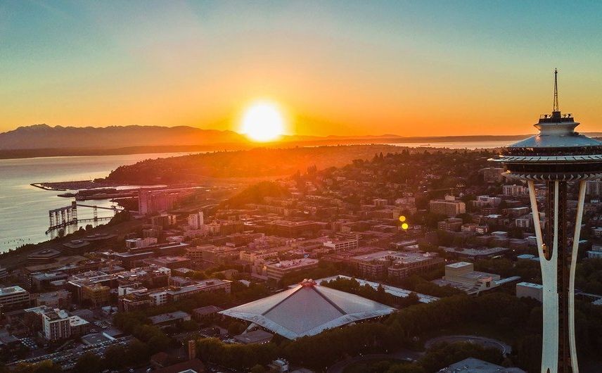 西雅图创下了纪录的温度，一个极端“热穹”覆盖在美国太平洋西北部。（图：Unsplash）