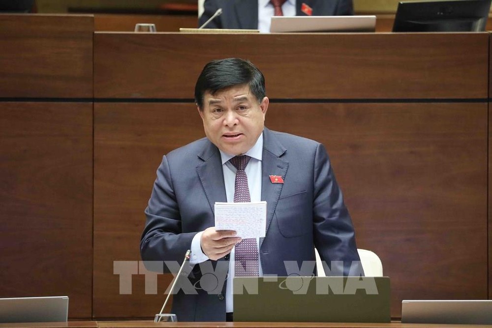 计划与投资部部长阮志勇在会上发言。（图：越通社）