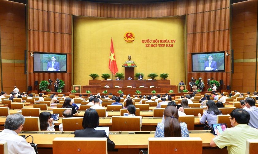 第十五届国会第五次会议现场。(图:国会)