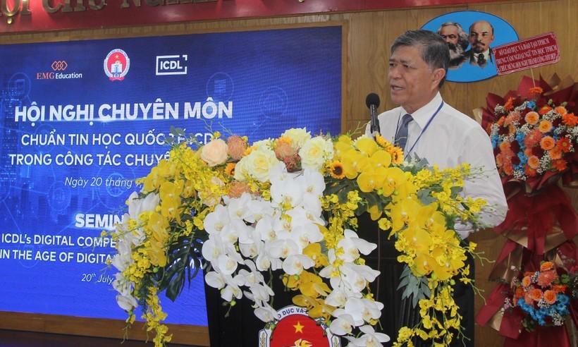市教育与培训厅长阮文孝在会议上致开幕词。（图：胡福）