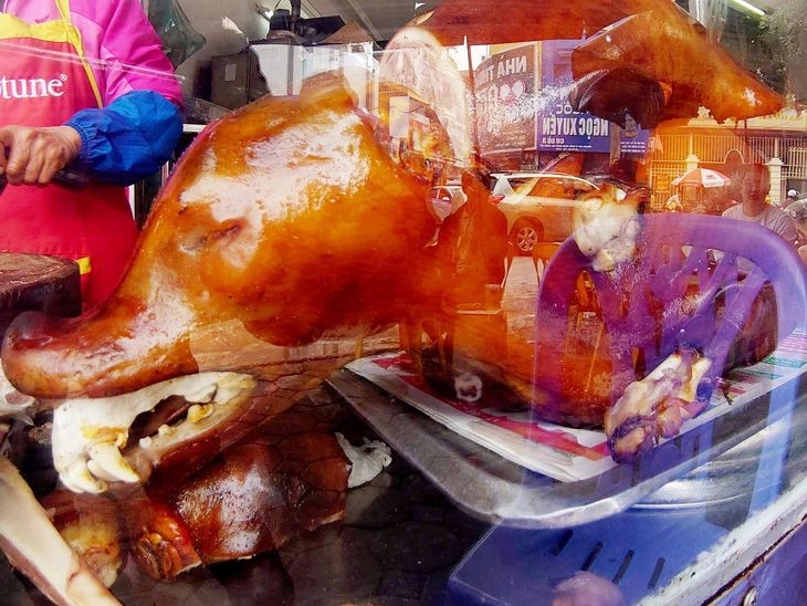 在河内一家卖狗肉的商店。(图:南陈)