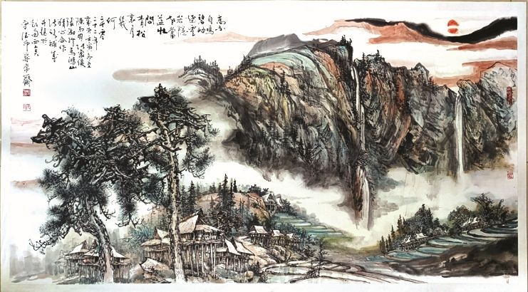 喜迎国庆节华人美术展