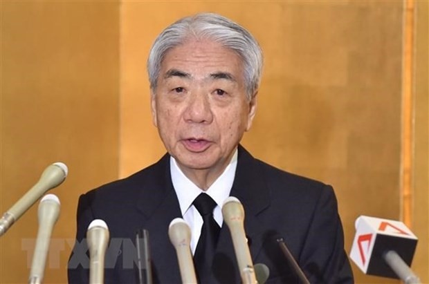 日本参议院议长尾辻秀久。(图:越通社)