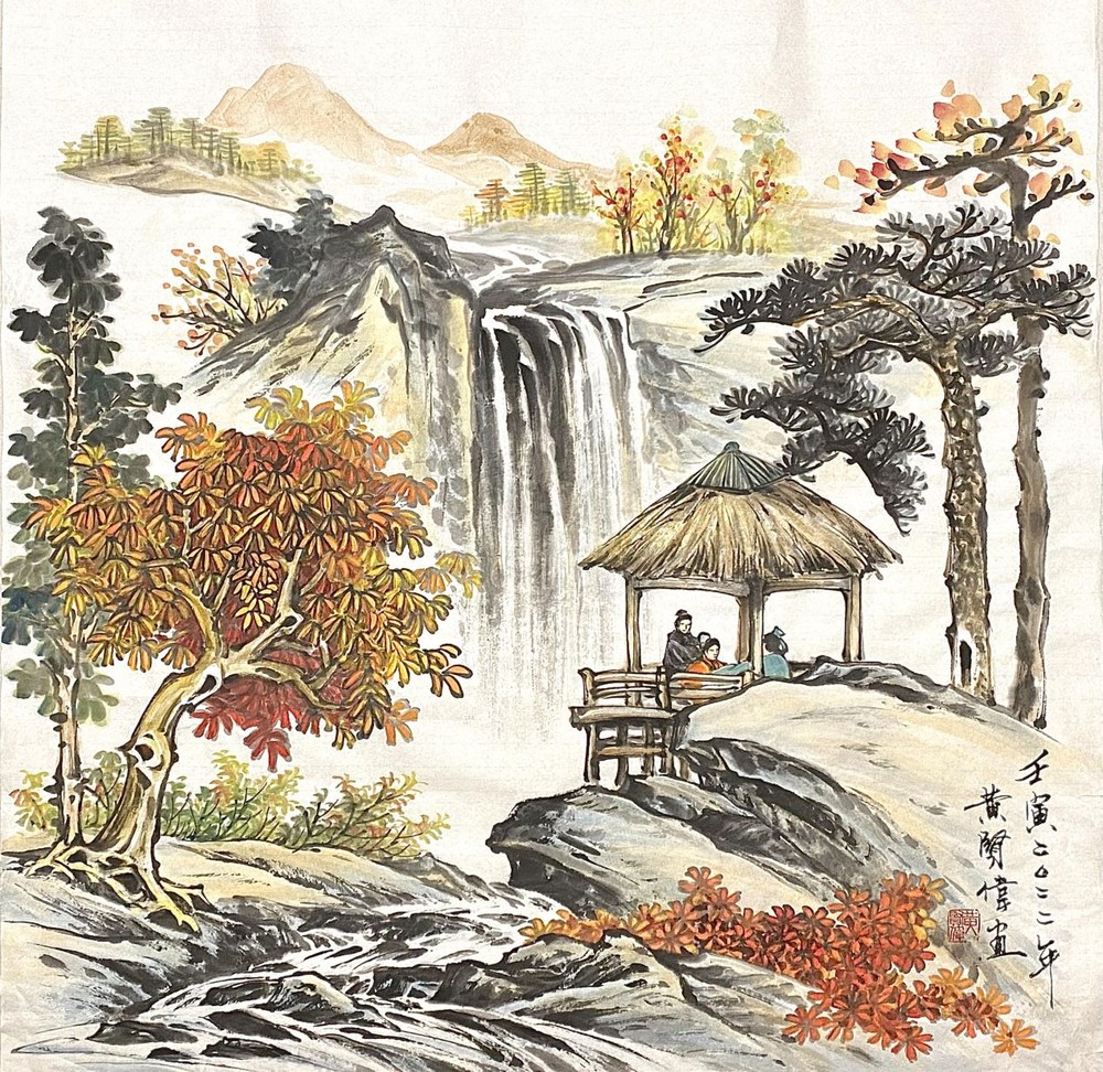 入秋 黄贤伟 画