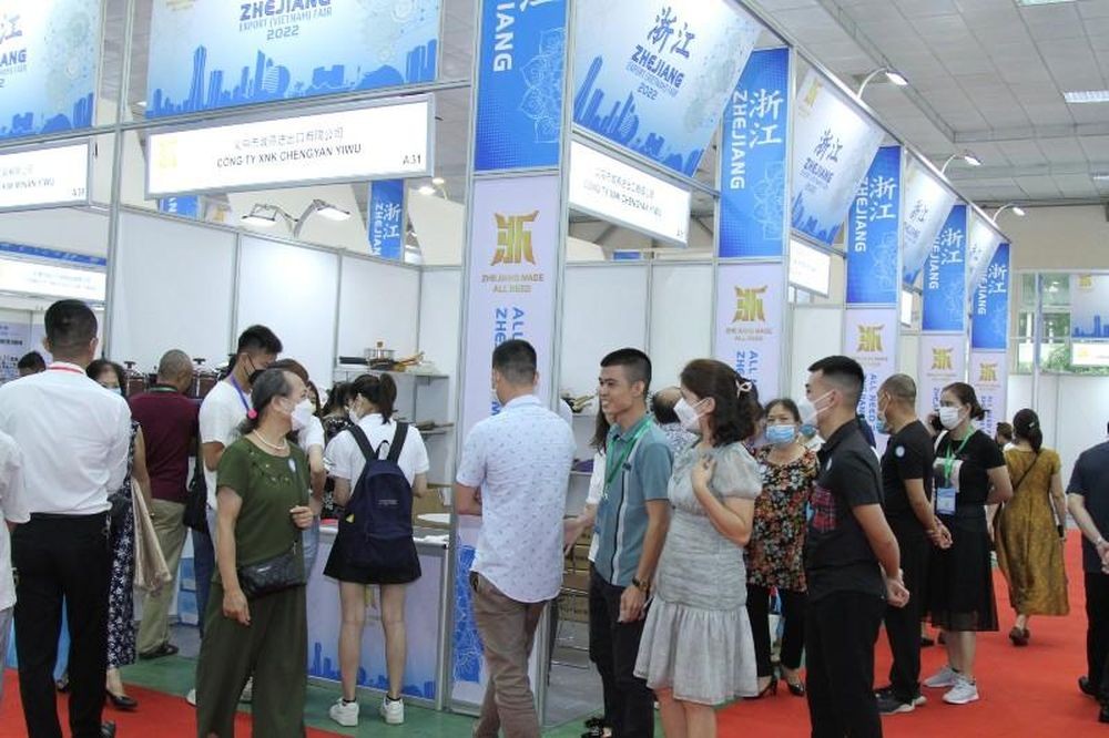 2023年浙江省国际贸易展览一隅。(图:蓉裴)
