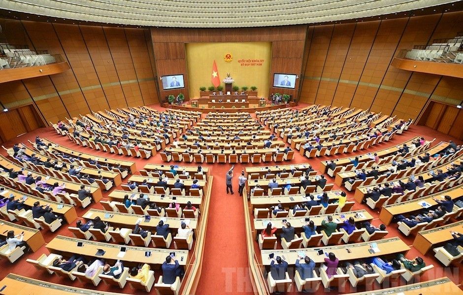 第十五届国会第六次会议将于本月23日开幕。图为第十五届国会第五次会议现场一隅。（图：越通社）