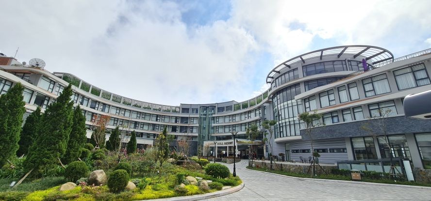 沙巴少女丘五星高级度假村一隅。