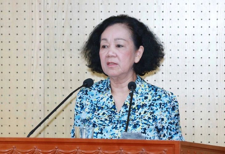 党中央书记处常务书记张氏梅。(图:嘉欣)