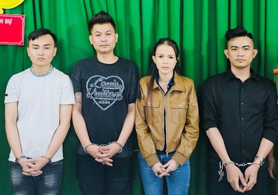 被捕的4名嫌犯。(图:警方提供)