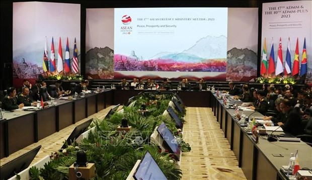 第17届东盟国防部长会议场景。(图:越通社)
