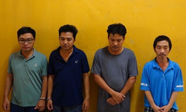被捕的4名嫌犯。(图:警方提供)