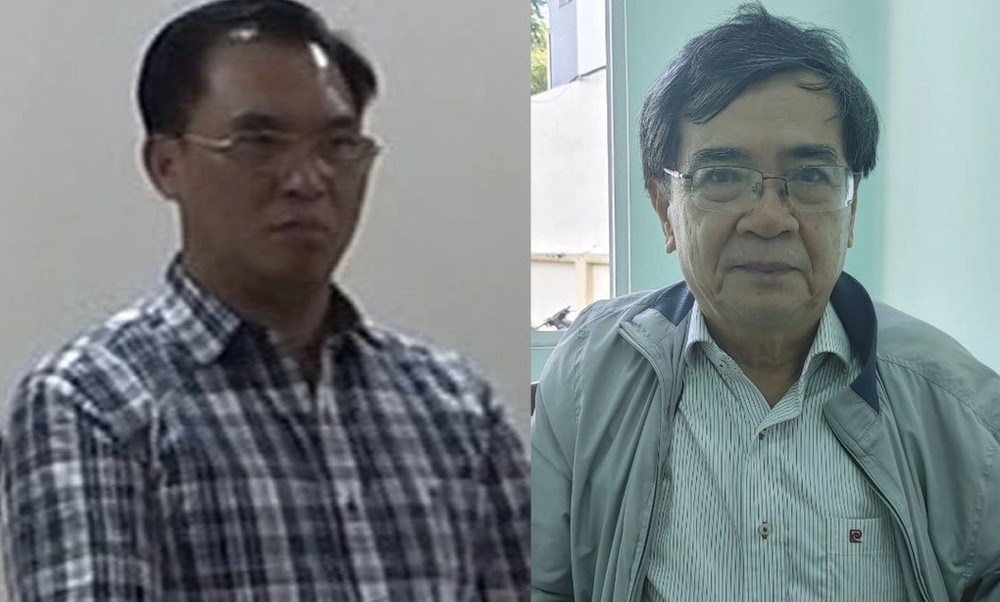 被捕的两名嫌犯丁长征（左）和黄世能。（图：警方提供）