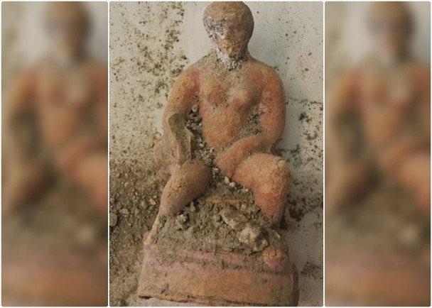 庞贝古城发现多个陶雕。（图：互联网）