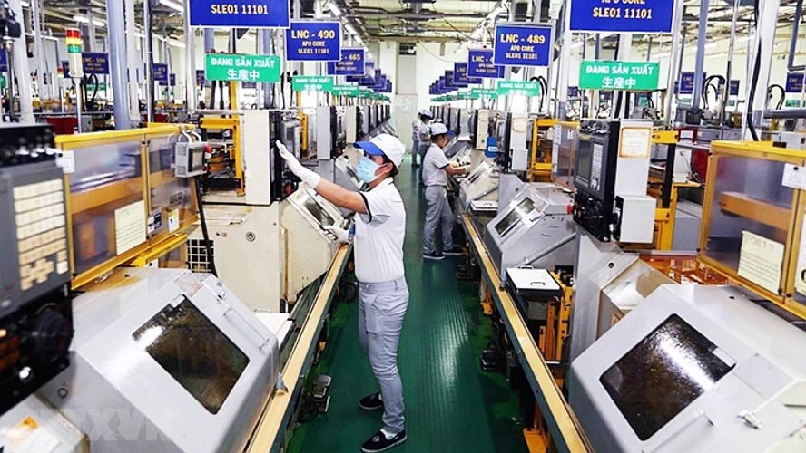 日本企业在新顺出口加工区投资生产。（图：名蓝）