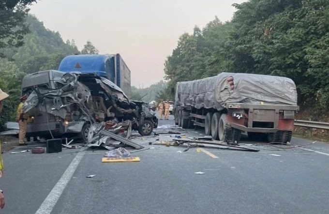 一起交通事故现场。（图：杜忠）