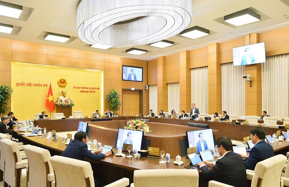 图为国会常委会1月8日召开会议现场。（图：忠坚）