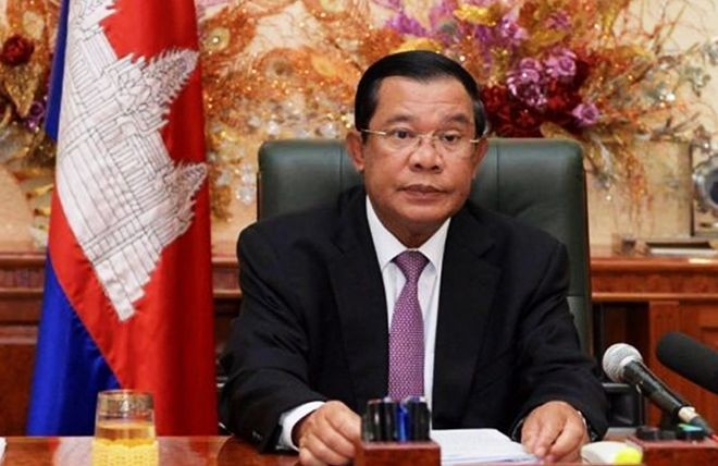 柬埔寨人民党主席洪森。(图:越通社)