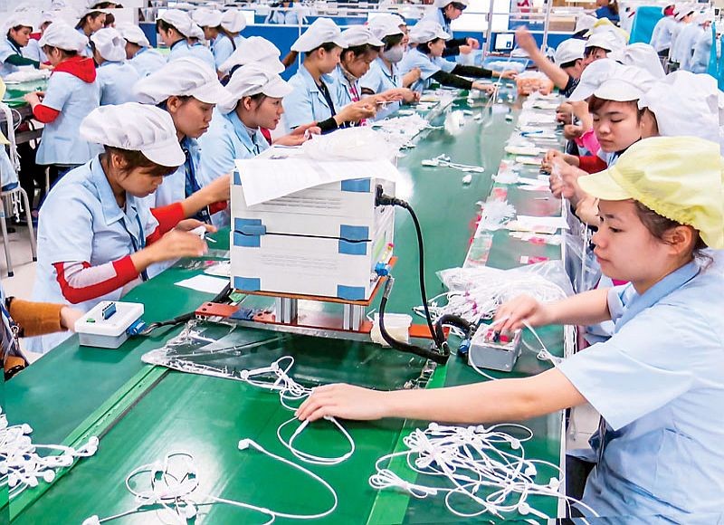 太原外资企业生产线。(图:越通社)
