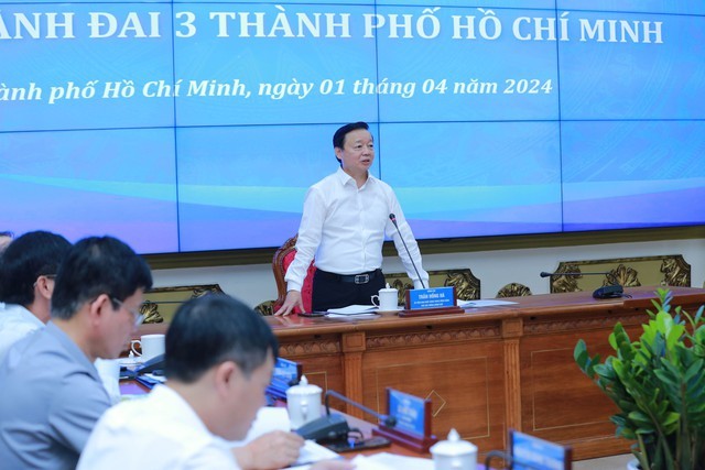 政府副总理陈红河在会议上发表讲话。(图:VGP)