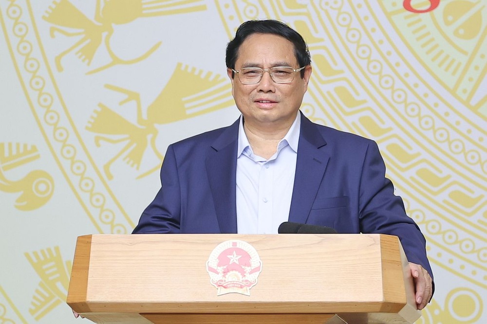 政府总理范明政主持会议。（图：VGP）