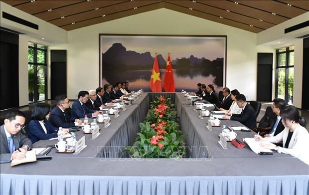 会谈场景。（图：越通社）