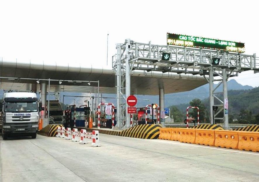 在北江-谅山高速公路的收费站。（图：CTV）