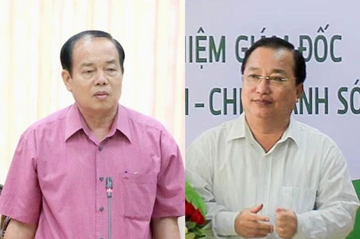 安江省人委会原主席王平盛(左)滀臻省人委会原主席陈文撰。(图:英雯)