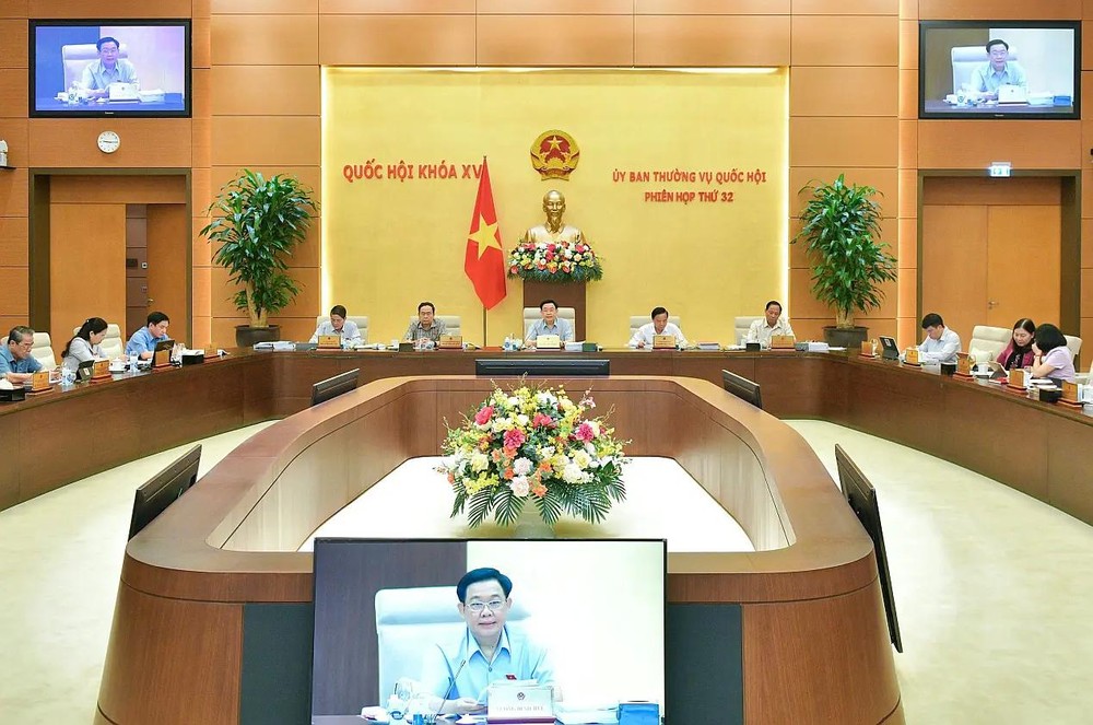 国会常委会第32次会议现场一隅。(图:国会)