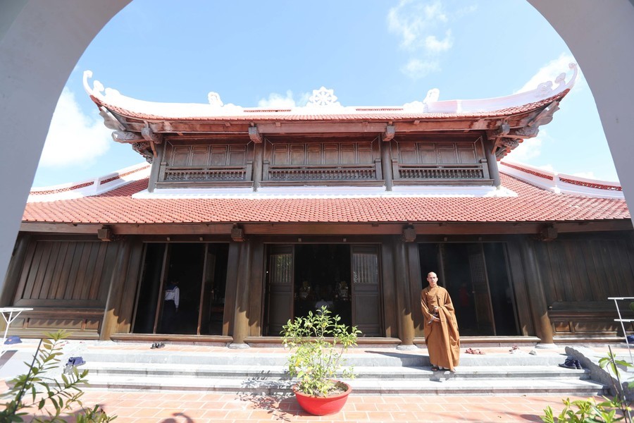 长沙群岛上的生存寺。（图：越通社)