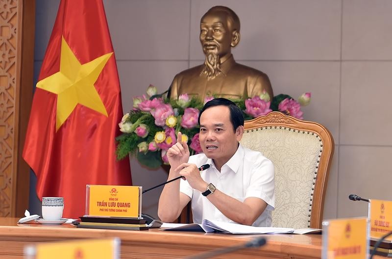 政府副总理陈留光主持会议并发表讲话。(图:VGP) pttg-tran-luu-quang.jpg