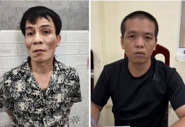 被捕的两名贩毒嫌犯范英俊(左)和邓明团。(图:警方提供)