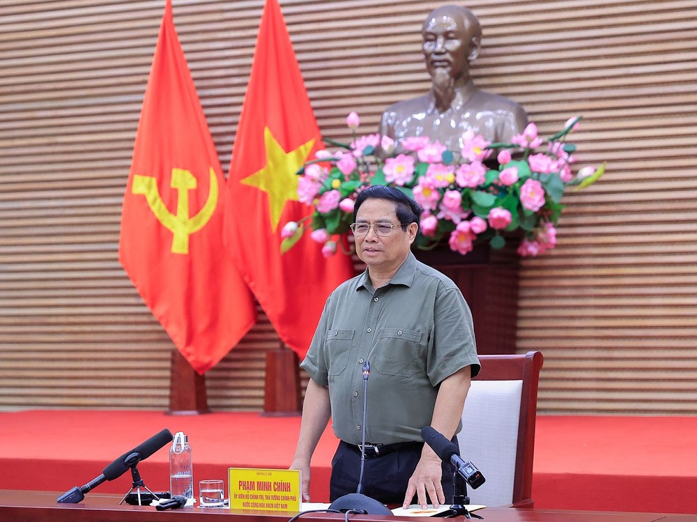 政府总理范明政会上致辞。(图:VGP) ttg.jpg