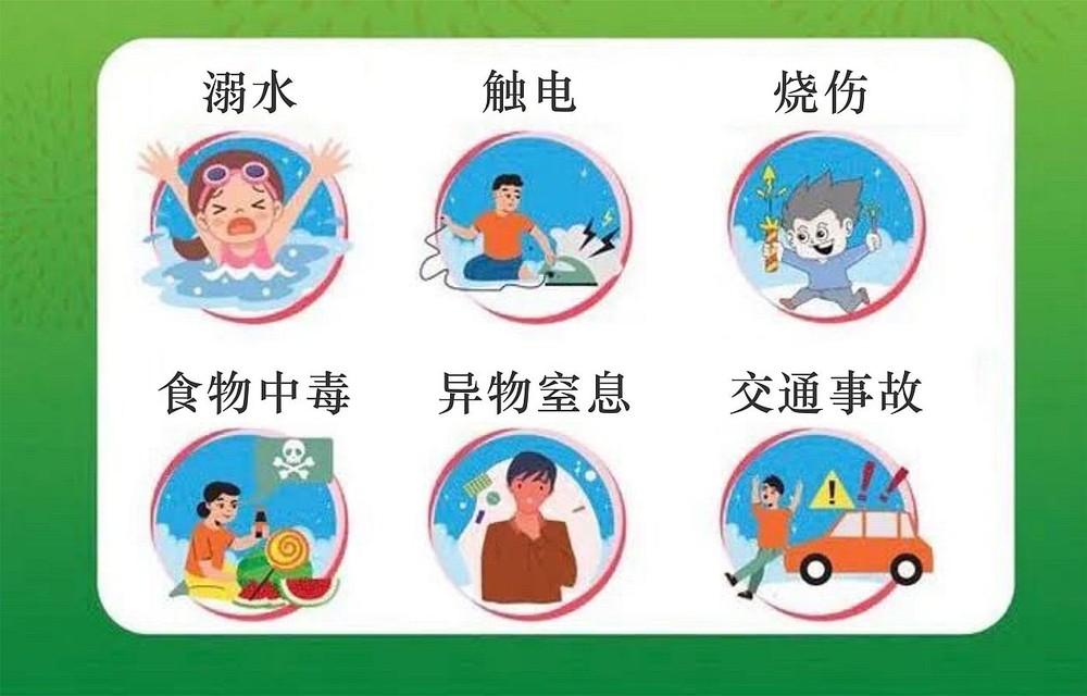 夏季慎防儿童意外事故。